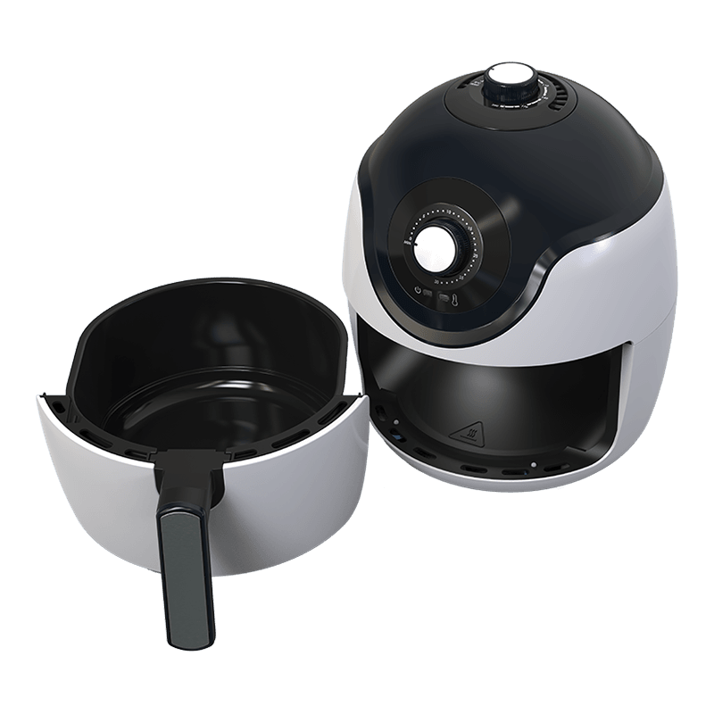 Hvordan forbedrer viftebeskyttelsesdesignet av sunn matlaging 3,5 L middels kapasitet luftfrier sikkerhet?